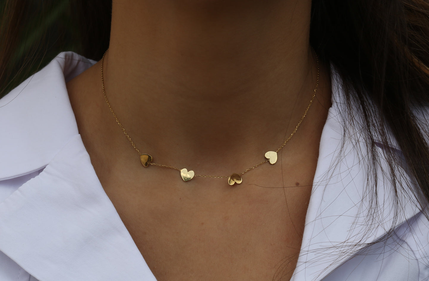 18K Gold Heart Necklace