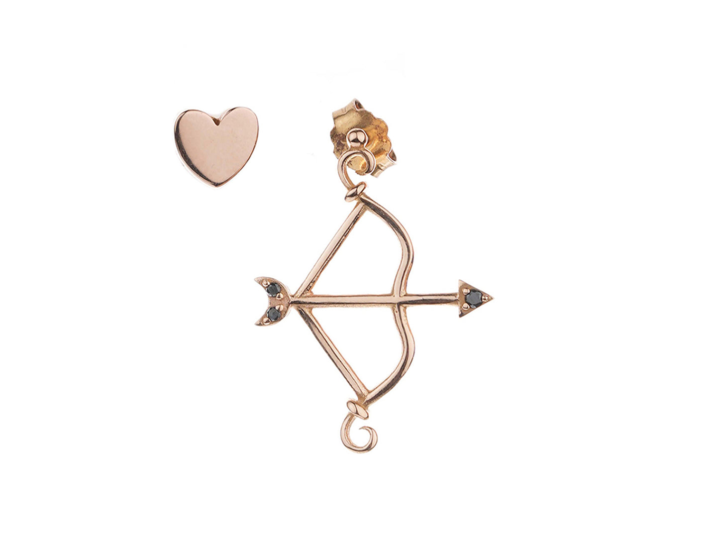 18K Gold Cupid Earring
