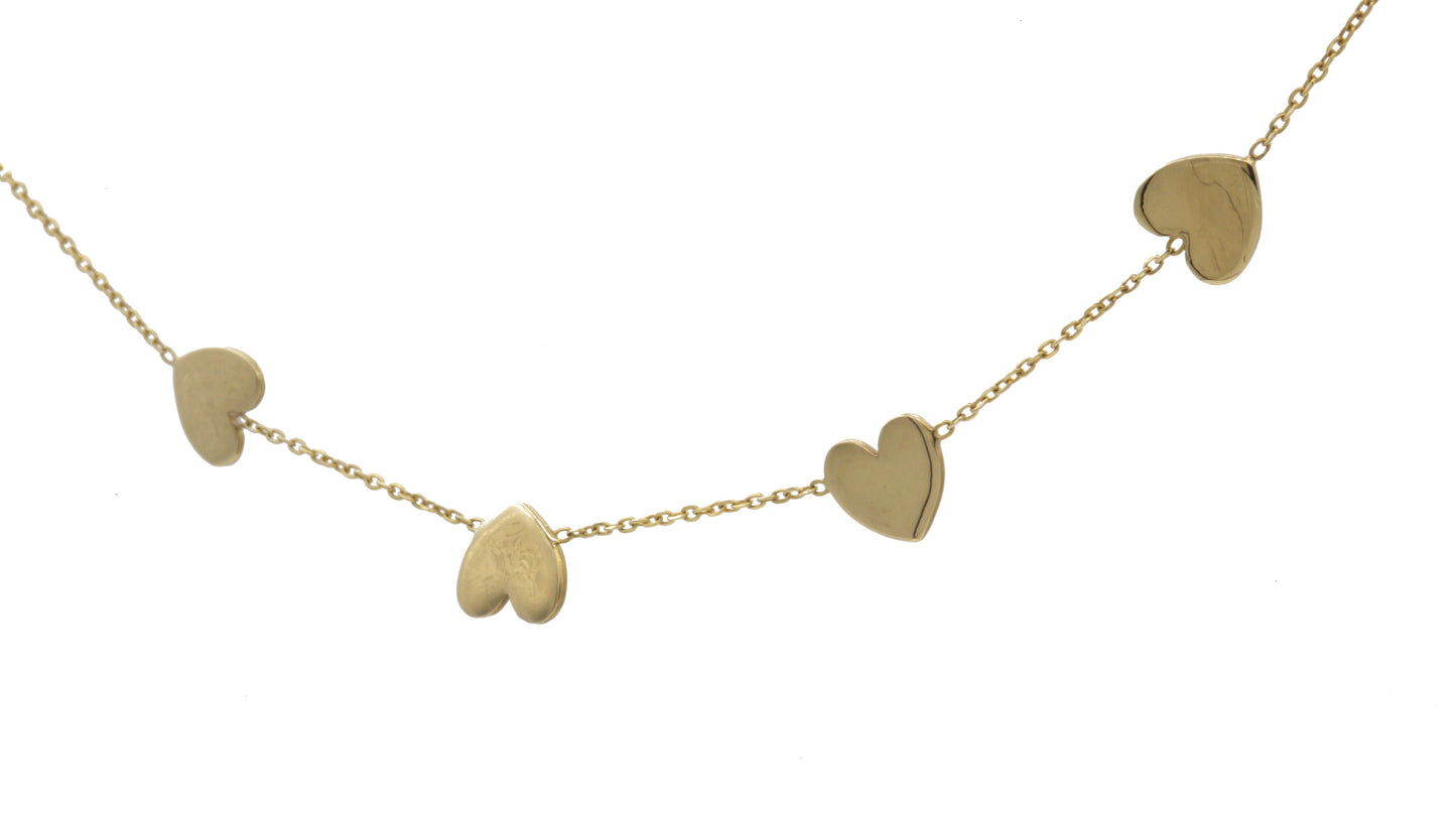 18K Gold Heart Necklace