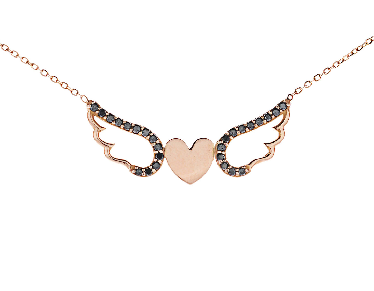 18K Gold Angel Necklace